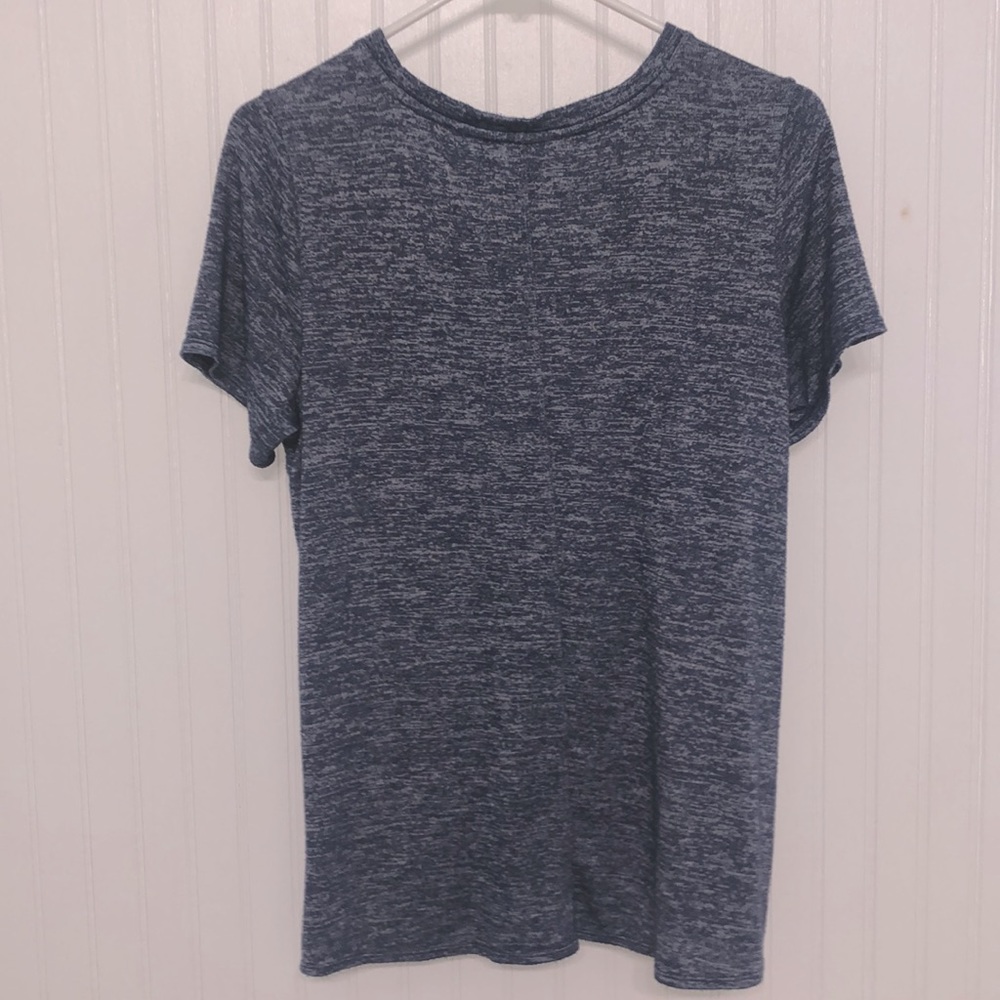 CK PERFORMANCE Blue HEATHER Soft KNOT TOP euc - Picture 2 of 5